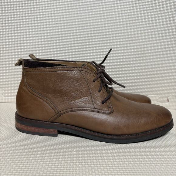 Cole Haan Mens Brown Leather Chukka Boots Lace Up Ankle Size 9M Casual Dress - Picture 1 of 10